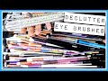 Getting Rid of 85 Eye Makeup Brushes! Declutter With Me!