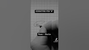Signature for M | Maria | SbtellME Calligraphy and Handwriting #shorts