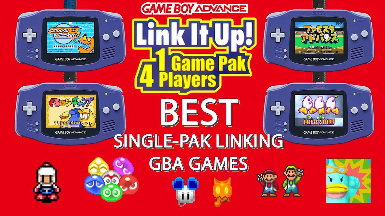 The BEST 15 Gameboy Advance Single-Pak linking games - 4 players, 1  cartridge (best multi-boot) 