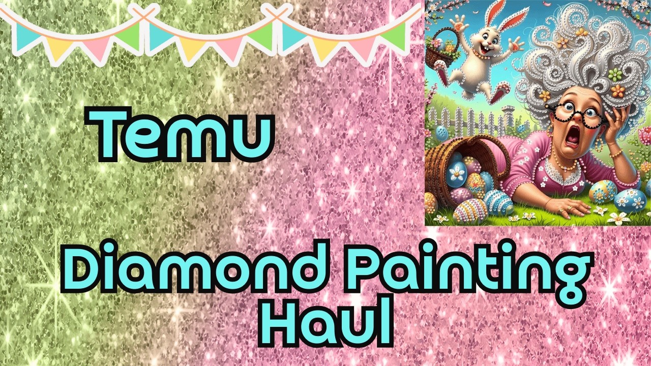 TEMU Diamond Painting Unboxing / Little Grandma / Special Shape Partial Diamond Art Craft Haul 128 B