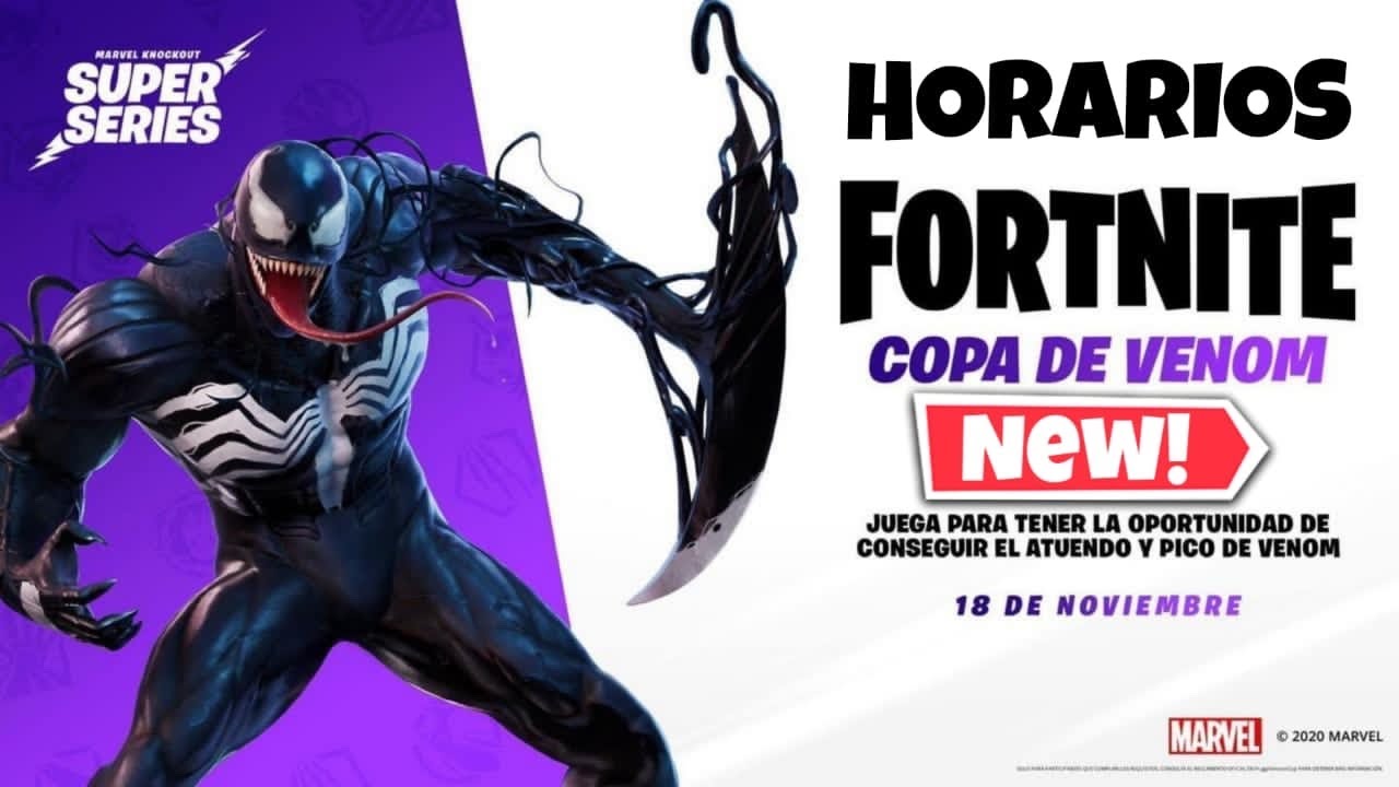 HORARIOS DEL TORNEO DE VENOM EN FORNITE!!🕷 Fecha y hora! 🔥 YouTube