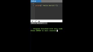 Python Hello World Program in 1 Minute