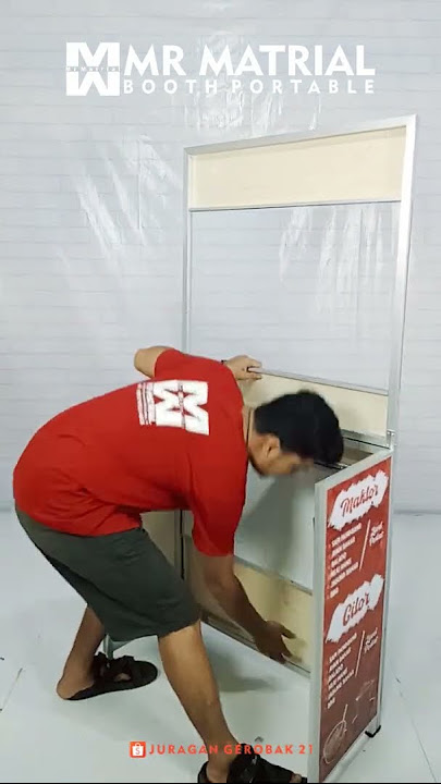 Booth Portable Simple Praktis Pengganti Gerobak Jualan Bisa Di Lipat