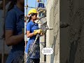 Modern Construction Girl Using Wall Plaster Machine #aivideo #aianimation #youtubeshorts #myvideo
