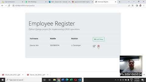 Django CRUD operations