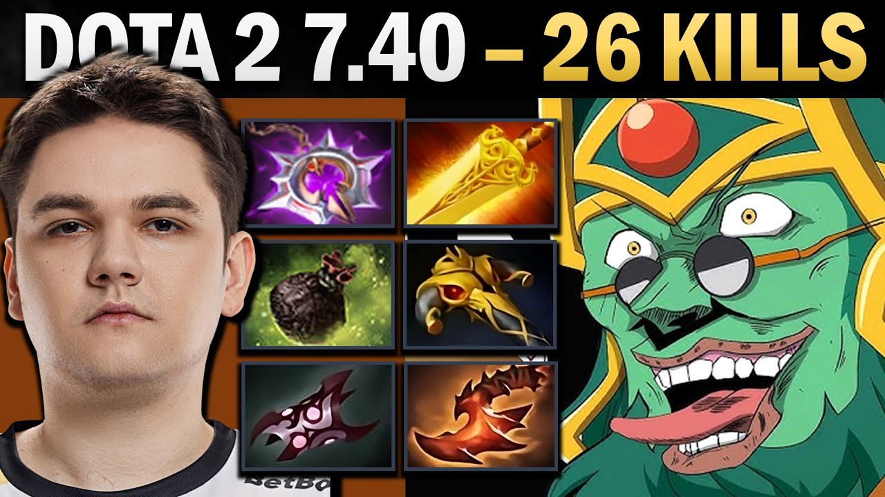 Wraith King Pro Carry with 26 Kills and 1100 GPM - Gameplay Dota 2