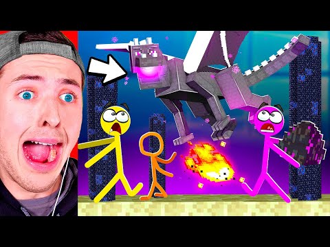 Reacting to the ORIGINAL Animation vs Minecraft (CREATIVE MODE!) 