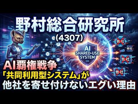 【株式投資銘柄分析】野村総合研究所（4307）激化するAI覇権戦争最前線　第一回：NRIの圧倒的な防衛力と最強のモート