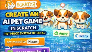 How to Create an AI Pet Game in Scratch : Pet Mood System Tutorial screenshot 5