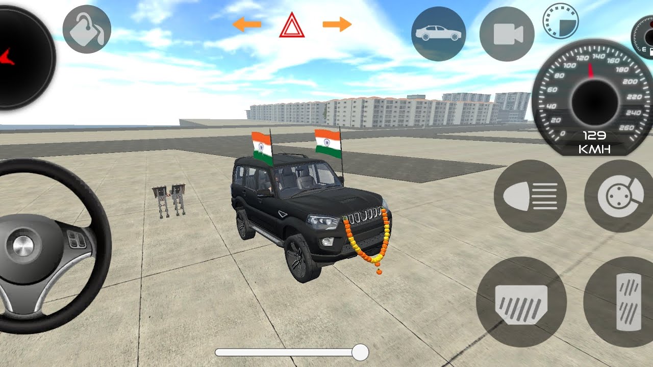 indian car driving simulator (black scorpio 🖤)