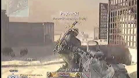 Cod mw2 - throwing knife and quick scope montage