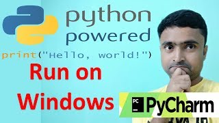 Run Python on Windows | in Hindi | Python 3.7.1 | Pycharm 2018.2