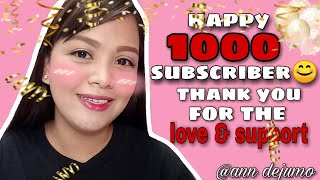 Happy 1000 subscribers || Ann dejumo