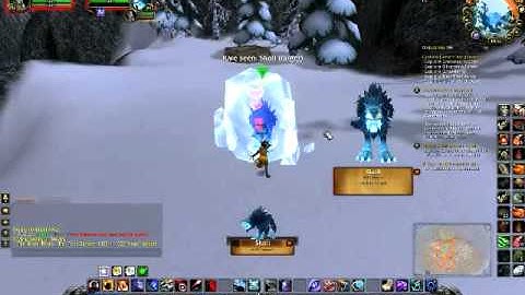 Hunter taming Skoll - spirit wolf - Storm peaks