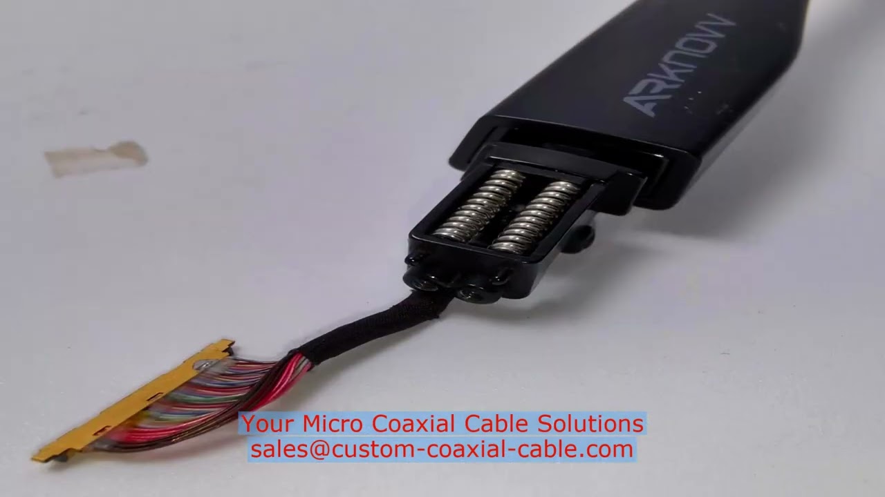 AWG 44 micro coax 42.5 ohm impedance 81863-100B-01 microcoaxial cable 40 pin harness complete engine