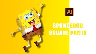 Adobe Illustrator SpongeBob Vector art Tutorial | SpongeBob Square Pants