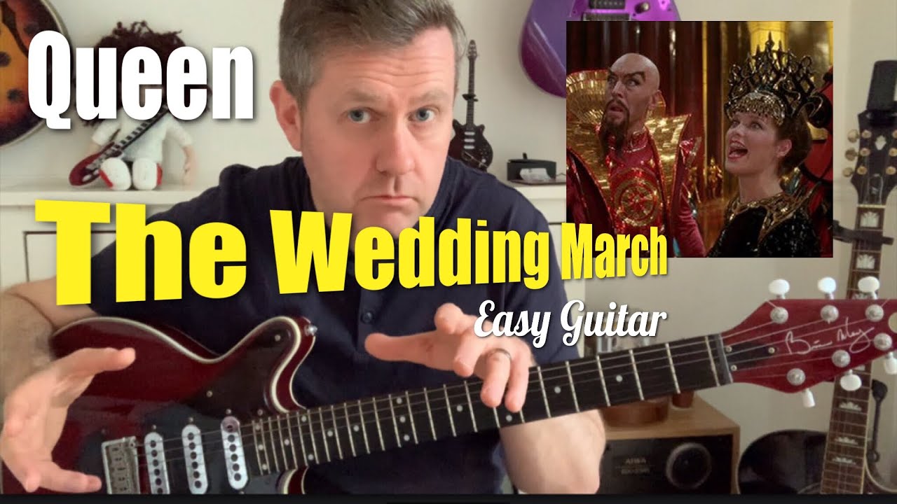 The Wedding March - Queen - Easy Guitar Lesson (Guitar Tab) - YouTube