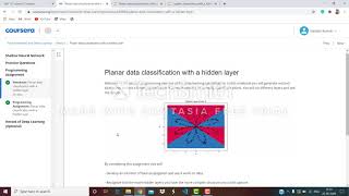 Planar data recognition neural network project.#machine learning