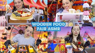ASMR| The WOODEN FOOD FAIR - Pizza Shop, Ice Cream Shop, BBQ, Tacos SATISFYING FOOD PREP Roleplay
