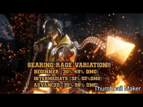 Godly Gaming: Mk11 Scorpion (Searing Rage) Combo Guide [Beginner to Advanced]