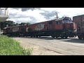 Trem com dupla de G22U na P.N em São Francisco do Sul-SC