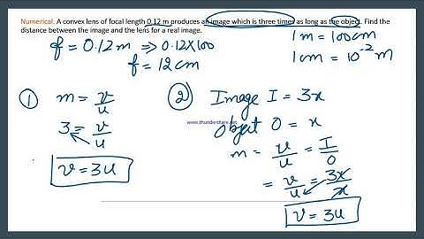 Lens formula numerical; Class XII Physics