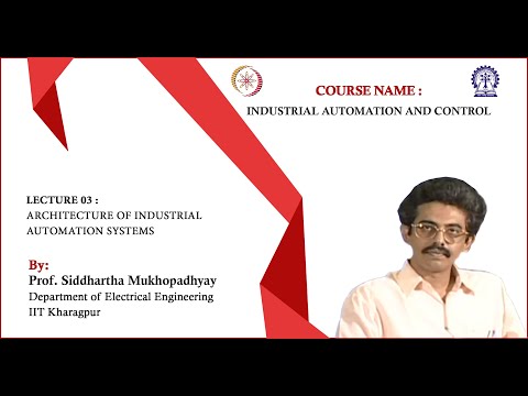 Lecture 3: Architecture of Industrial Automation Systems