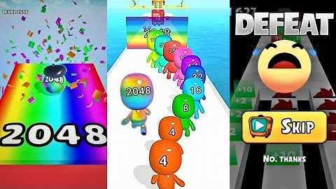 2048 | Infinity Ball Merge 2048 Satisfying Games | Man Runner 2048 3D | Merge Number Run Master