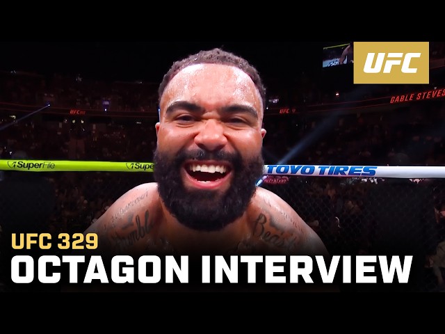 Gable Steveson Octagon Interview | UFC 329