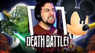 STAR WARS FINALLY IN KINGDOM HEARTS?! | Kaggy Reacts to Yoda VS King Mickey | DEATH BATTLE!