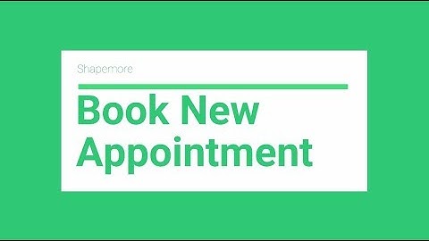 Book New Appointment | Shapemore Business - Salon and Spa Software