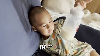 IH KURANG BANYAK !! KIANO PROTES TAKARAN ISI BOTOL SUSU SAMPAI MAMA PAU GELENG-GELENG