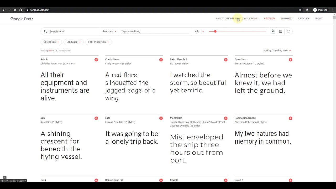 Google Fonts Tutorial - YouTube