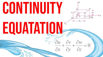Continuity Equation - fluid mechanics - volume flow rate and mass flow rate