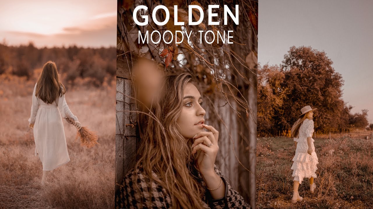 Golden tone preset - Photoshop tutorial - Golden tone color grading ...