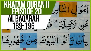 KHATAM QURAN II SURAH AL BAQARAH AYAT 189-196 TARTIL | BELAJAR NGAJI EP-20