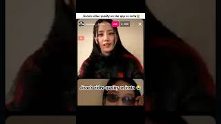 Jisoo's video quality sucks on insta 😭🥹 #jisoo #fypviralシ #ytshorts #blackpink #sad @sooyaaa__