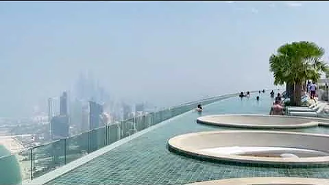 The Address Beach Dubai. World’s highest infinity pool in the world.