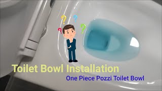 How to Install a Toilet Bowl (Pozzi One Piece) - Paano Ikabit ang Toilet Bowl