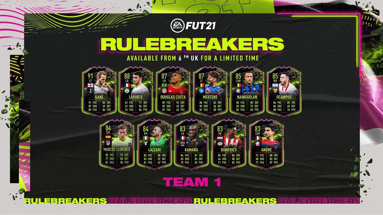 НОВОЕ КРУТОЕ ПРОМО RULEBREAKERS И ИНЬЯКИ УИЛЬЯМС (84) ДВУХ ВЕРСИЙ В ИПК! (FIFA 21 ULTIMATE TEAM)