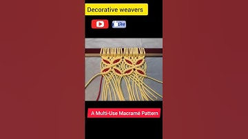 Create Anything | Multi-Purpose Pattern | #macrame #diymacrame #macramepatterns #shorts #viral #2023
