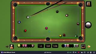 Playing more Billiards Classic on Crazy Games 🎱 (Ignore the stutter)