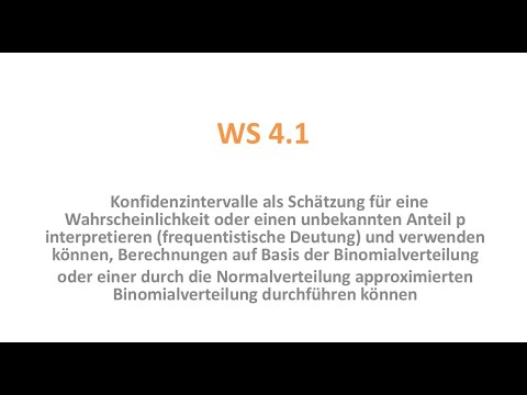 WS 4.1 – Konfidenzintervall – NEU