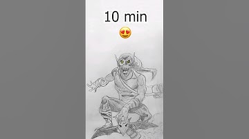 How to Draw Green Goblin in 10sec,10min,1hr😈😱