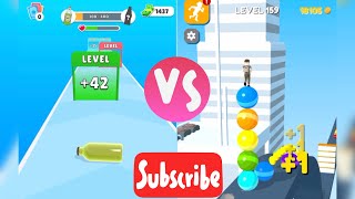 Fragile roll 3d VS Stack Rider - All Levels Speed RunGameplay iOS 🧃 screenshot 5