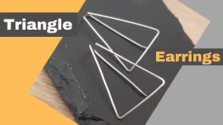 How to Make Triangle Earrings | Make Triangle Shaped Earrings | How to Make Triangle Shape Jewellery