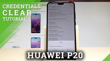 How to Clear Credentials from HUAWEI P20 - Remove All Licences |HardReset.Info