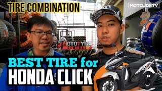 HONDA CLICK | BEST Tire and Combination | MOTOJOETV