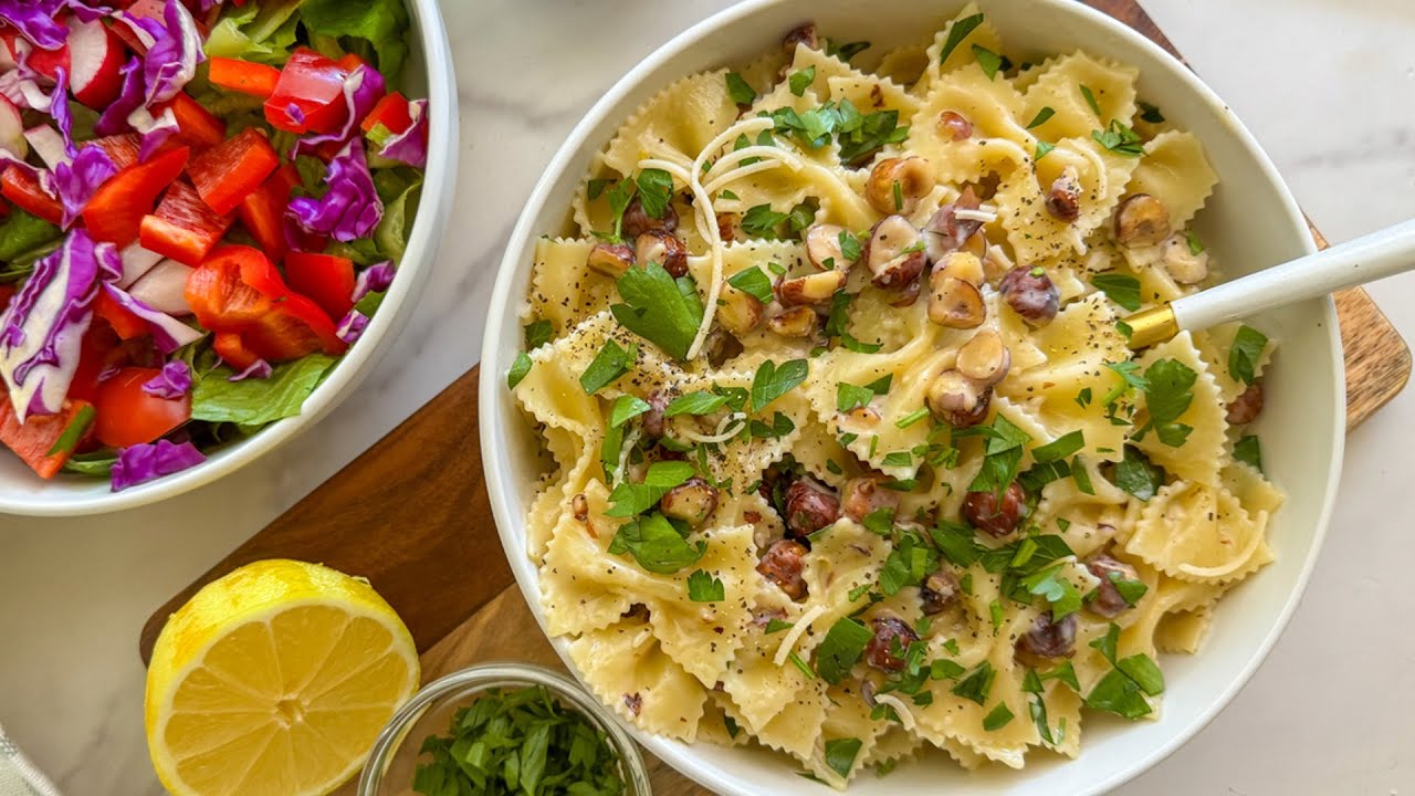 Hazelnut Cream Pasta Recipe