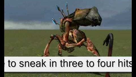 How to kill an antlion guard with a crowbar in 30 seconds!